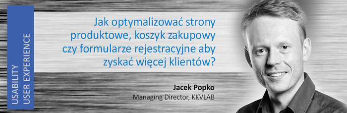 Jacek Popko będzie prelegentem w czasie Conversion Workshop Days w Warszawie Jacek Popko z Usability LAB wystąpi w czasie Conversion Workshop Days