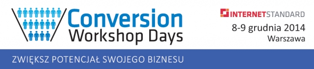 Conversion Workshop Days 2014 Jacek Popko z Usability LAB będzie prelegentem w trakcie Conversion Workshop Days 2014
