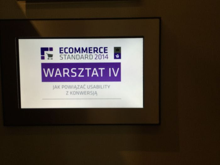 Ecommerce Standard 2014 Ecommerce Standard 2014 - warsztaty o związkach usability zkonwersją